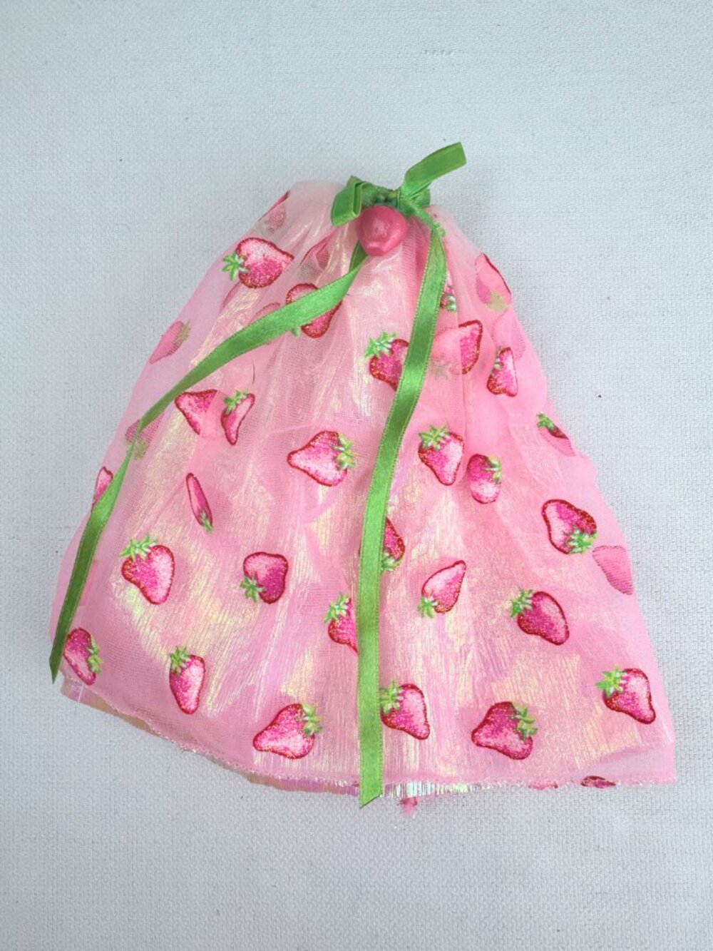 💚3/$20 1998 Fruit Fantasy Strawberry Sorbet Barbie Skirt Mattel Avon Exclusive